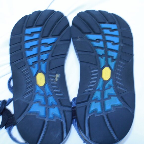 Chaco Size M 11 Gray Blue Stripe Z/2 Classic Toe Loop Adjustable Sport Sandals - Picture 7 of 12